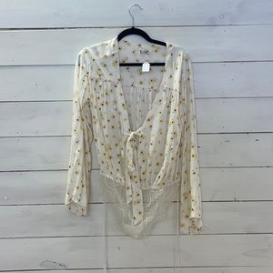 Free People floral bodysuit